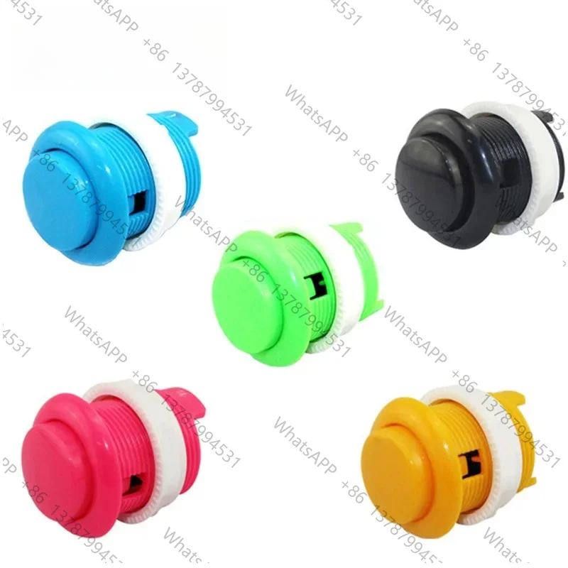 Botones de Arcade de Alta Calidad de 28 mm, Botones Pulsadores DIP, Interruptores para Máquinas de Juegos de Arcade