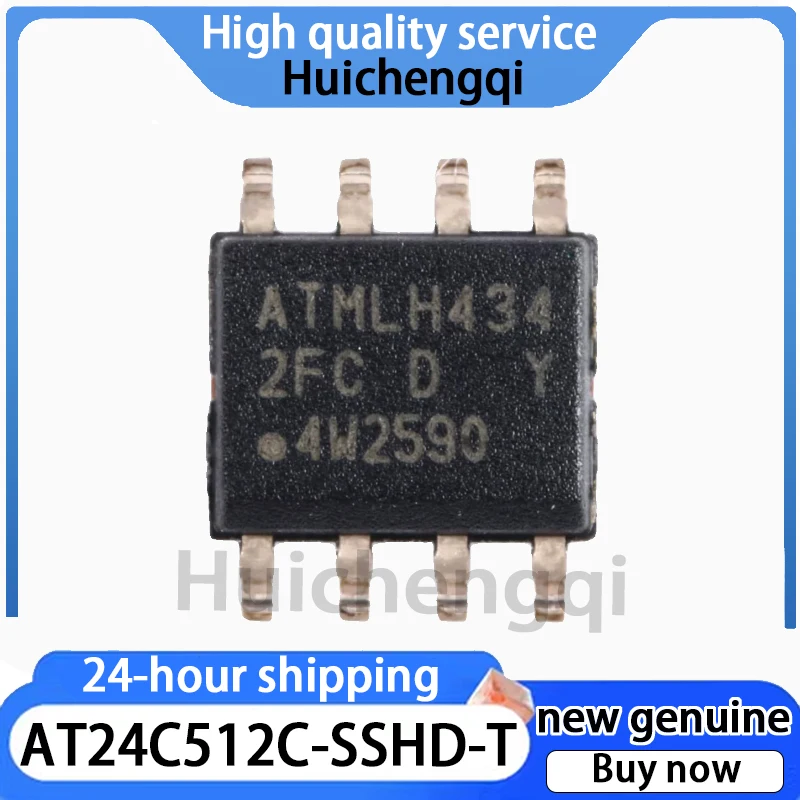 5PCS Original Genuine Patch AT24C512C-SSHD-T SOIC-8 Chip EEPROM 512KB I2C