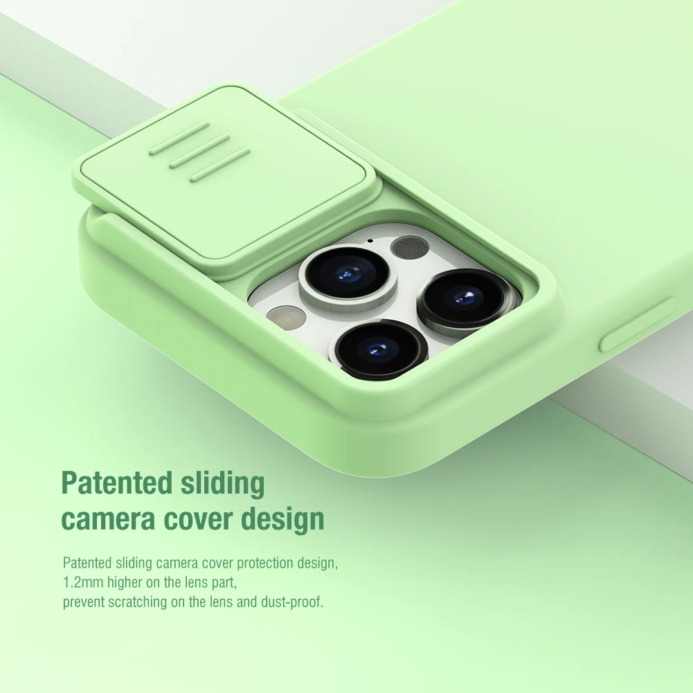 For iPhone 15 Pro Max Magsafe Case NILLKIN CamShield Silky Liquid Silicone Slide Camera Protection Cover For iPhone 15 / 15 Pro