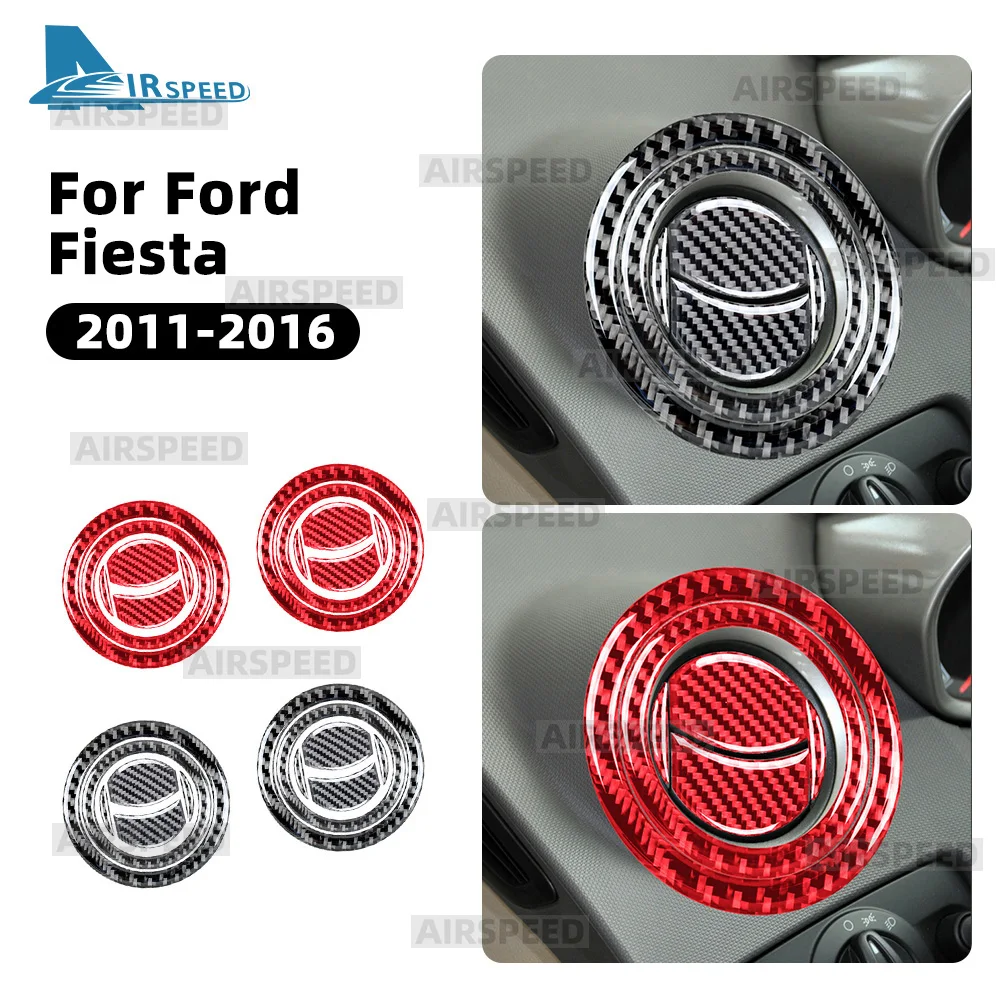 

Наклейка для Ford Fiesta MK6 MK7 2011-2016 (левый/правый руль), накладка на центральную консоль и воздуховоды из мягкого карбона