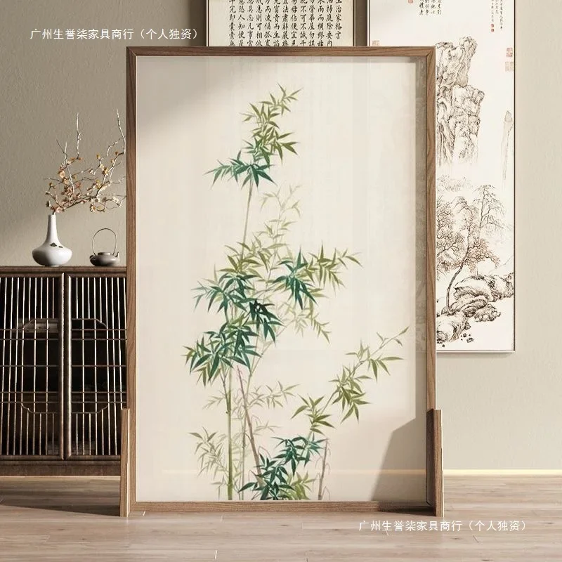 New Chinese-style screen partition, living room entrance porch, bedroom entrance door blocking, home mobile seat screen office