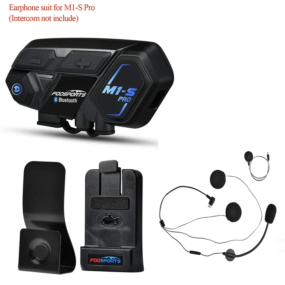 Fodsports M1-S Pro Motorcycle Earphone Helmet Bluetooth 5.0