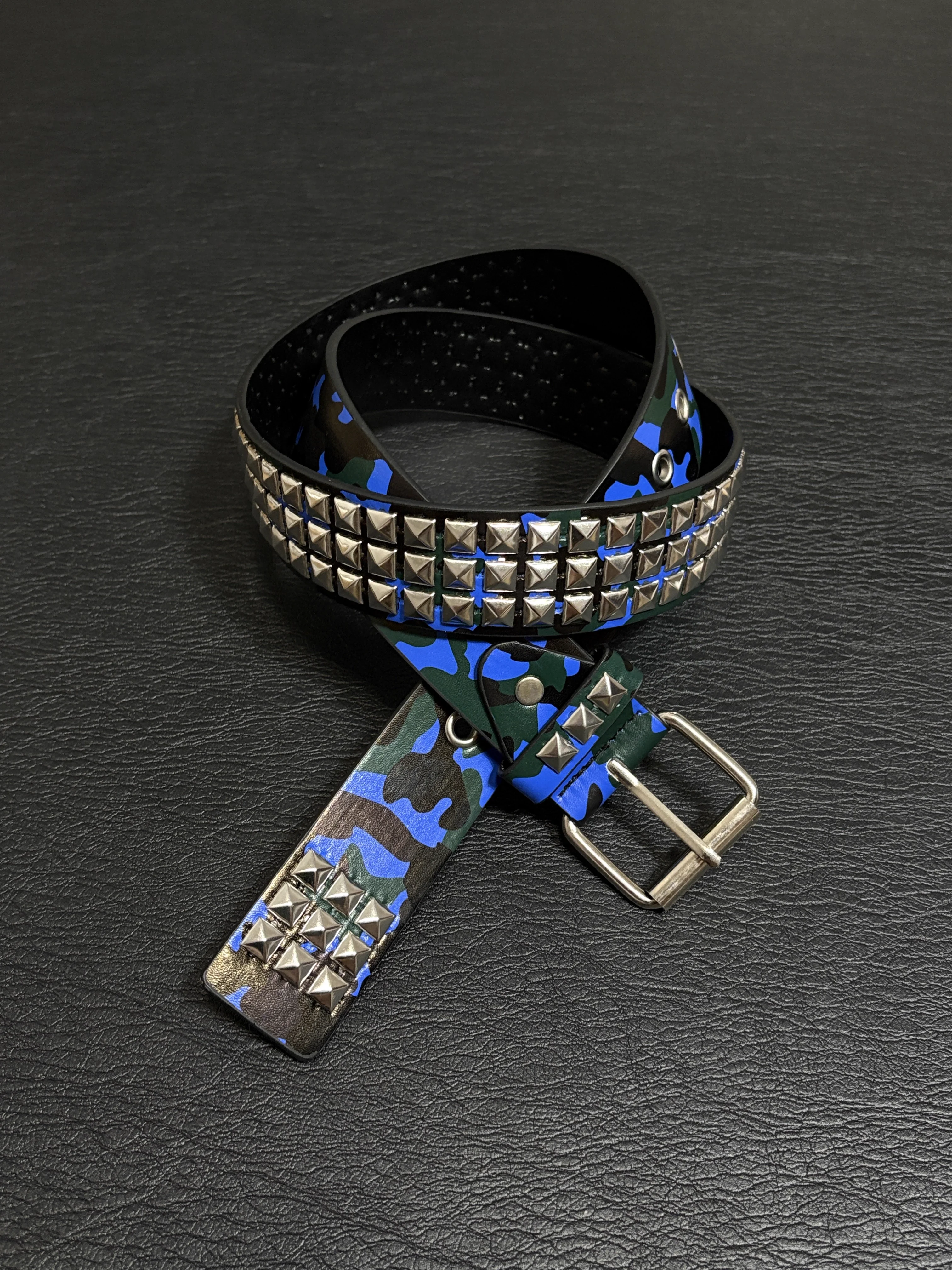 الرجال النساء خمر الأزرق طباعة برشام بولي Leather الجلود الشرير مشد الإناث Cummerbund معطف حزام فستان Decration واسعة حزام J1827