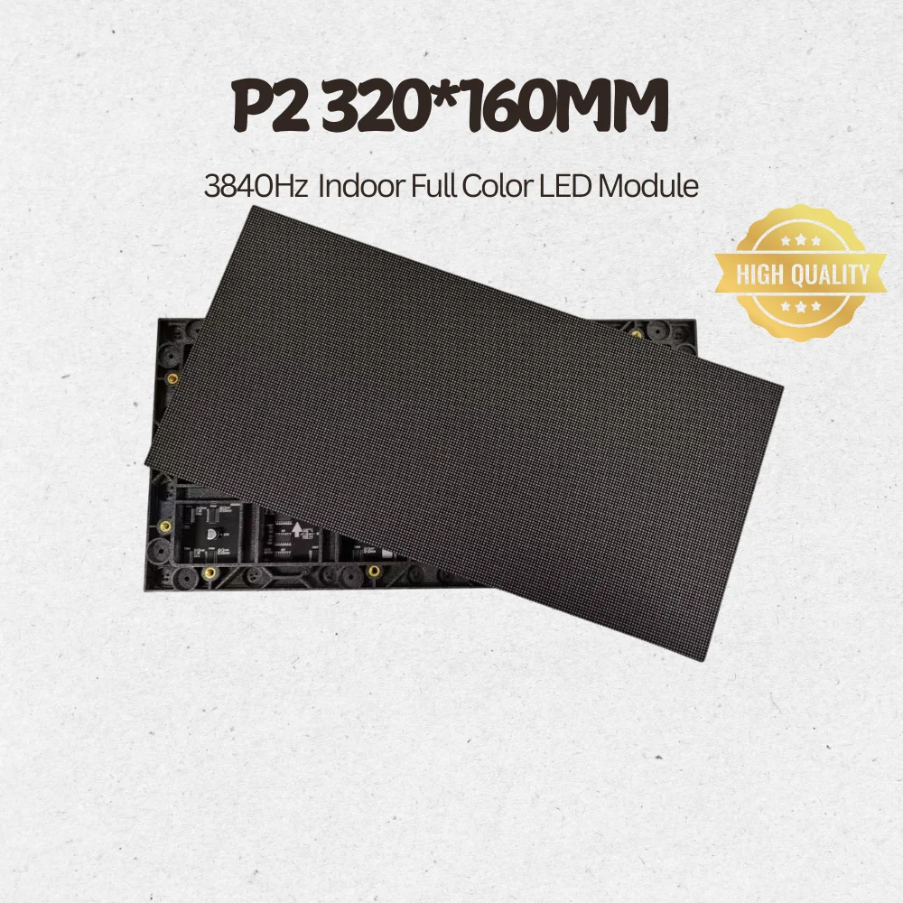 P2 Small Pitch 3840Hz High Refresh Rate 320*160mm Full Color SMD1515 RGB LED Wall Module HUB75 Indoor LED Display Studio