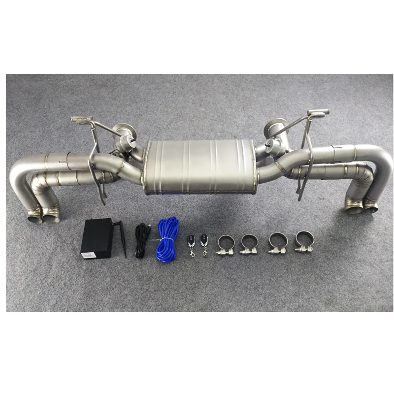 Exhaust System For Audi R8 4.2 2008 Stainless Steel Exhaust Catback Valved Control Exhaust Pipe