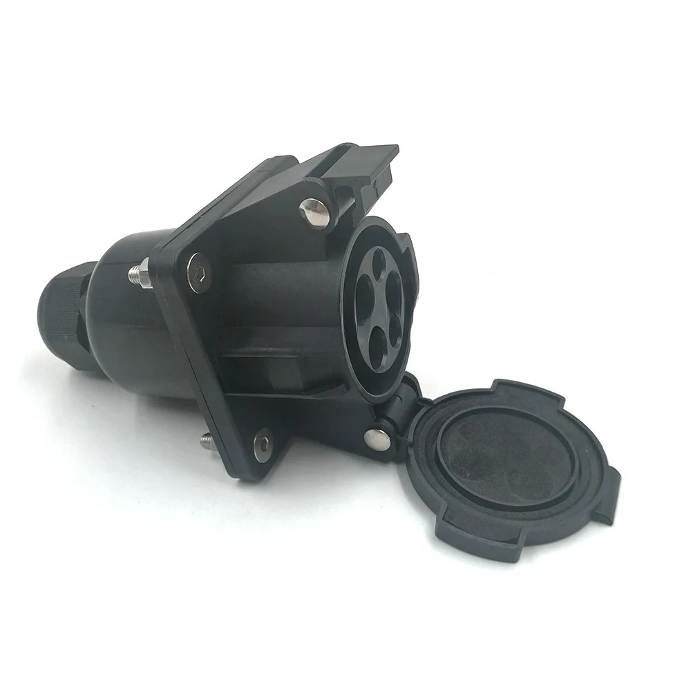 SAE J1772 Type1 Male EV Charging Gun Plug 5‑Hole AC110V‑240V 32A‑50A American Standard Charging Socket