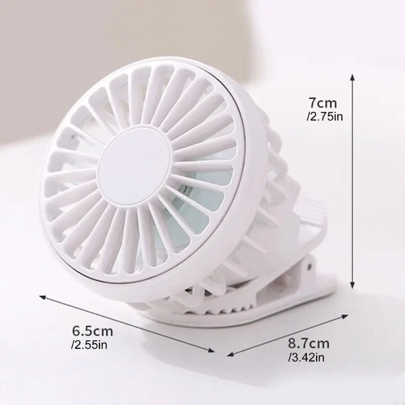 M6CB wiederaufladbarer Schreibtischlüfter tragbarer 3 Geschwindigkeiten Solar -Antriebslüfter für die Verwendung von Heimreisen