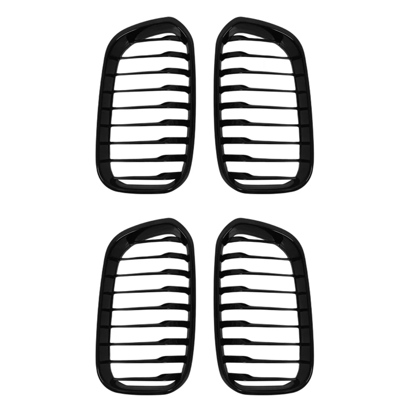 

HOT SALE 4X Front Hood Grille/Grilles Single Slat Kidney Grille Frame For BMW F20 LCI 1-Series 2015-2018