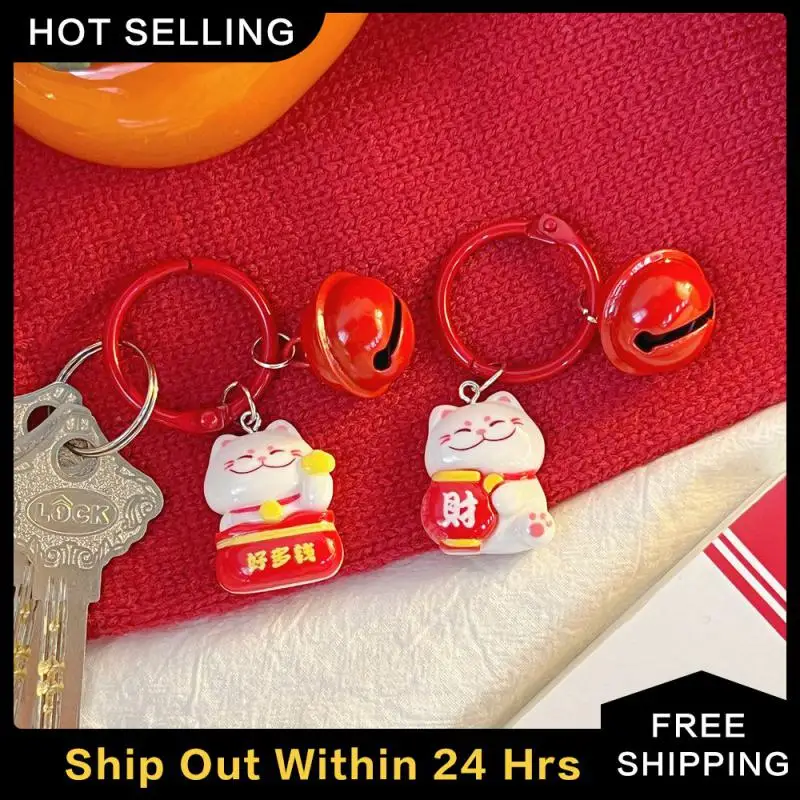 Keychain Save Space Beautifully Cartoon Pendant Cartoon Accessories Fortune Keychain Easy To Operate Lovely New Year Hangings