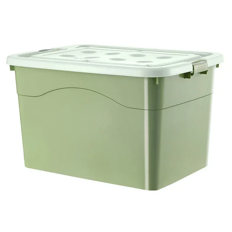 Heavy-Duty Reinforced Storage Box Extra Large Plastic Durable Moving Organizer Container for Home Clothes Household Storage image 3