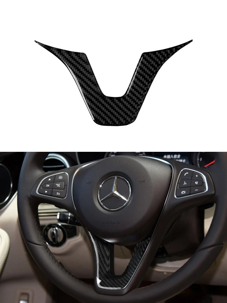 

Car Accessories Interior Carbon Fiber Stickers For Mercedes-Benz C Class W204 2007-2013 entral Console A/C Switch Panel Rear