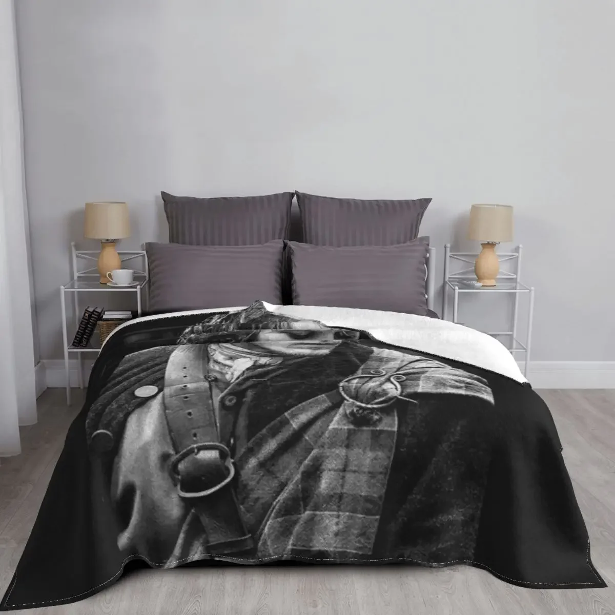 Jamie Fraser Outlander Throw Blanket Cute Plaid Sleeping Bag Blankets