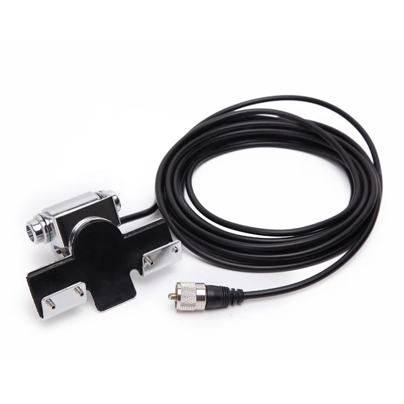 AED7-RB-400 Mit 5M Kabel Silber Auto Antenne Halterung Einstellbare Winkel Fließheck Tür Geeignet Für Menge TYT Mobile Auto antenne Dur