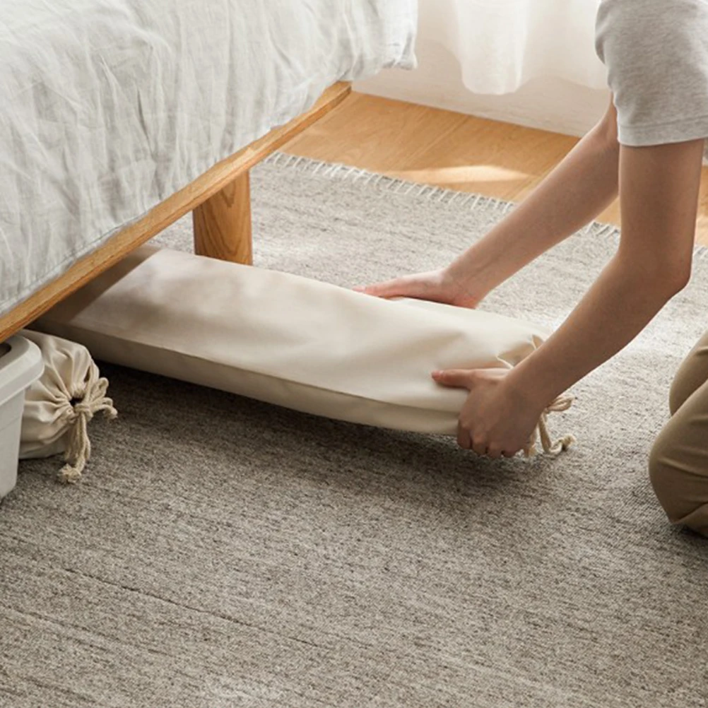 

Summer Bed Mat Covers 26X198Cm Oxford Cloth Drawstring Storage Bag Dust Mite Resistant For Straw Mat Bedding Protection