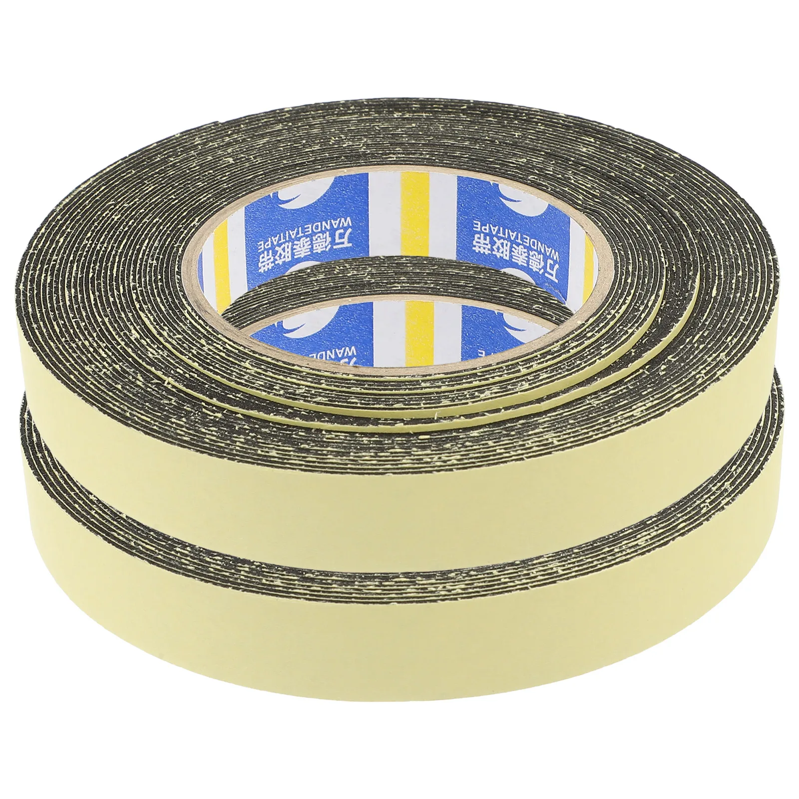 

2pcs 2 Rolls Thick Shockproof Sponge Tape Diy Adhesive Seal Strip For Windows Doors Eva Foam Sealing Sticker Windproof Noise