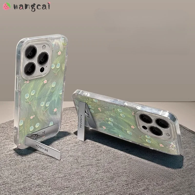 For Oneplus ACE 2V 3 2 5G CE4 Phone Case Fashion Flower Soft Cover With Holder Stand Cover