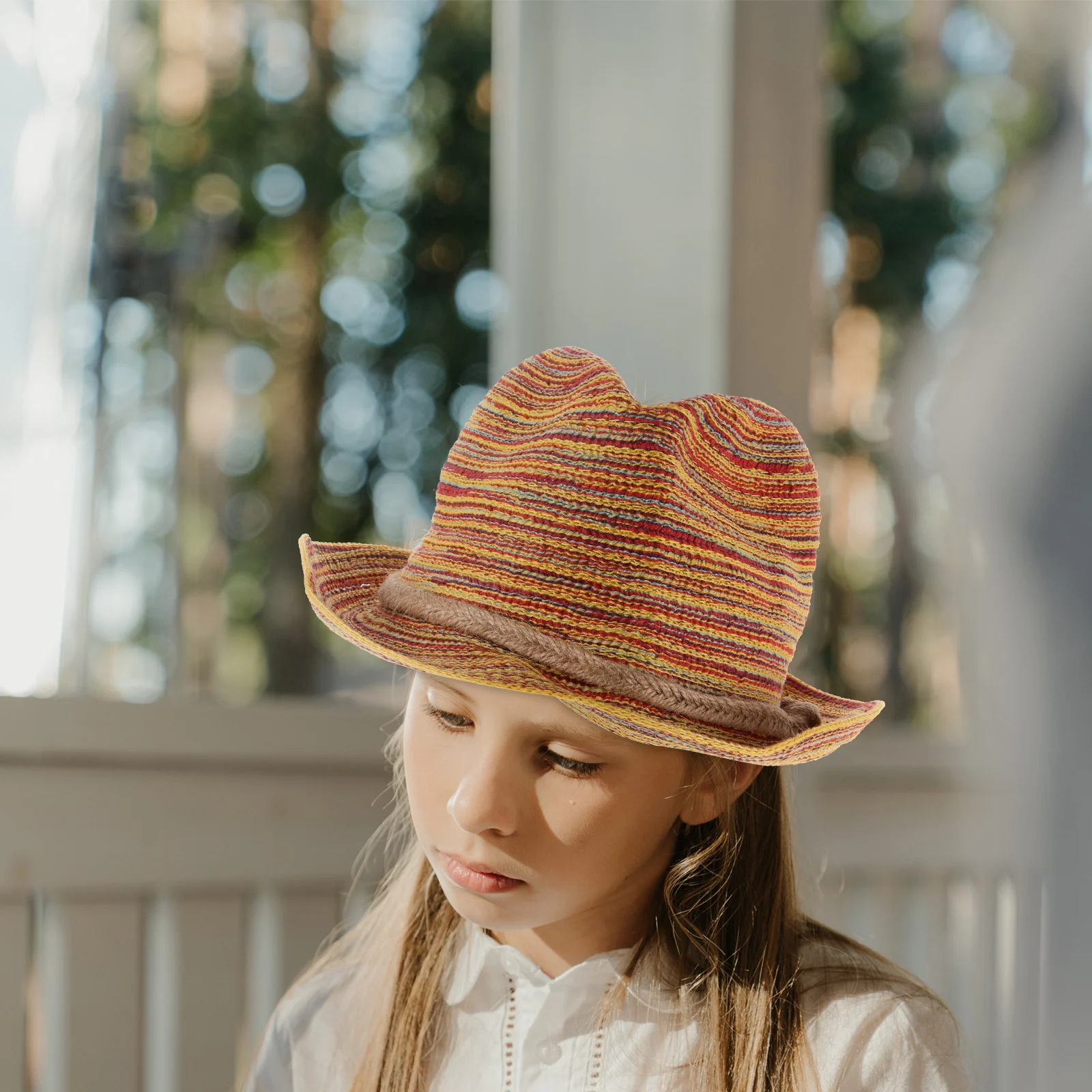 

Foldable Straw Hat Raffia Beach Panama Sun Hat Summer Lightweight Durable Hand-Woven Design For Vacation