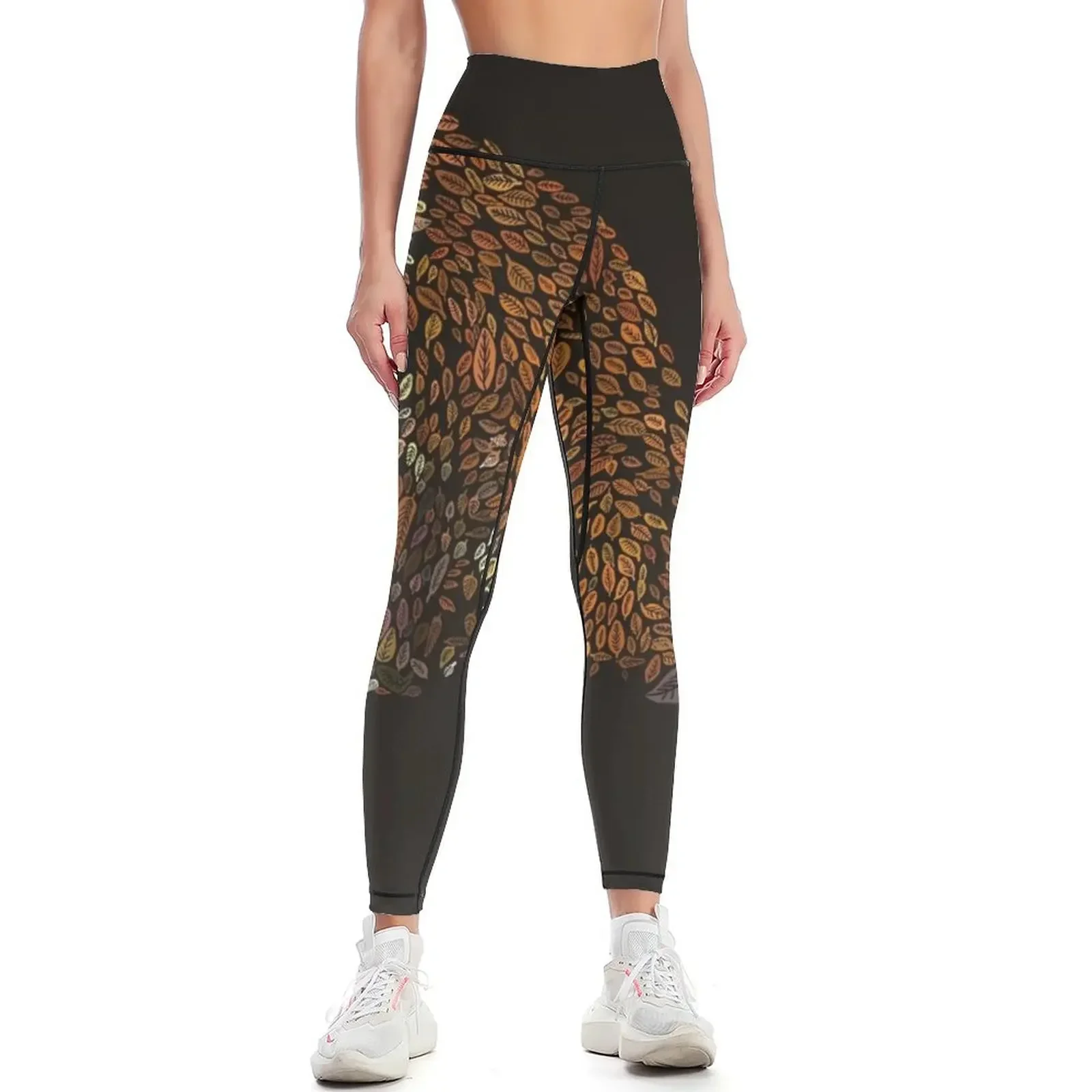 

The Fox Leaves at Midnight Leggings sport set sportswear gym Women's sports Women sportwear Womens Leggings
