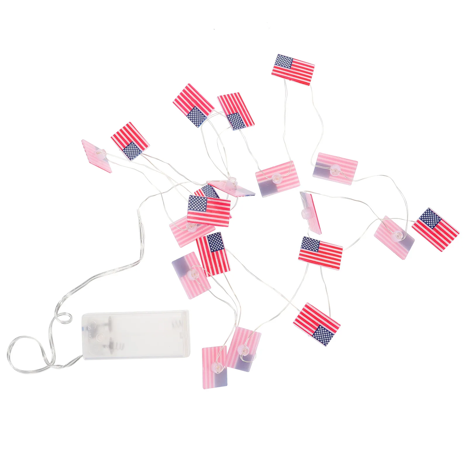National Flag LED Light String Independence Day String Light Room Hanging Festive Powered Safe Eco Friendly