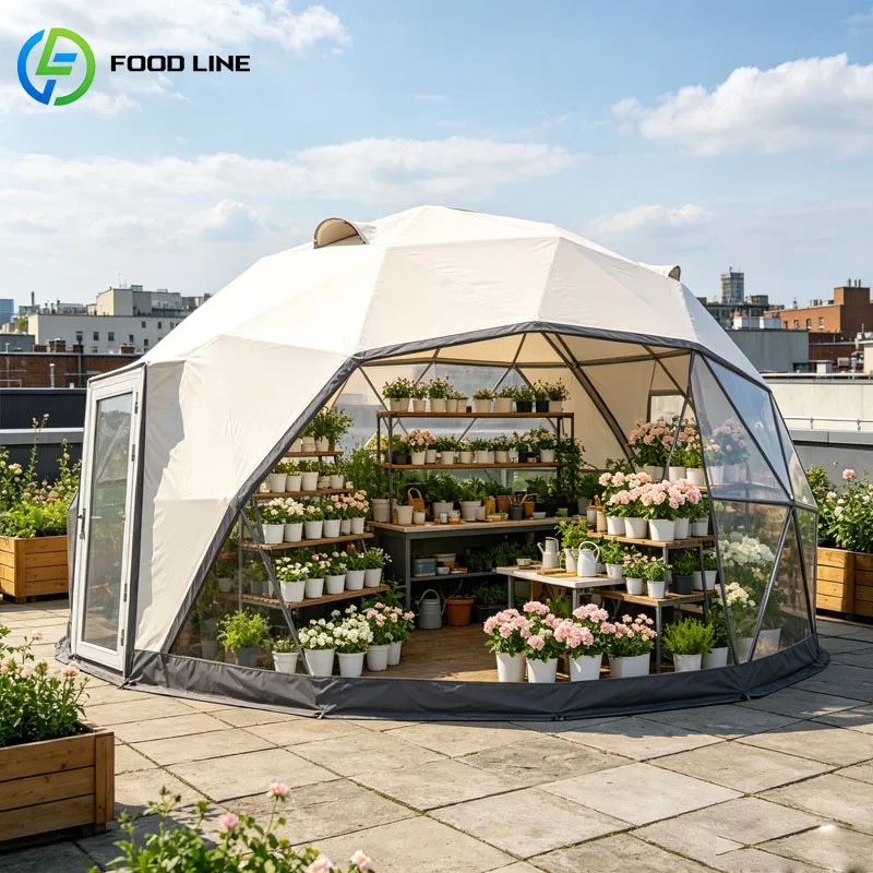 Prefabricated Geodesic Dome House Modern Glamping Tent Outdoor Resort Villa Accommodation Customized