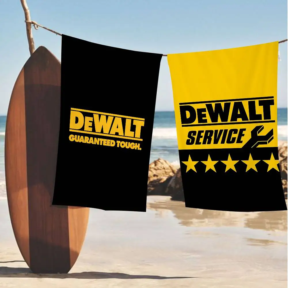 Brand D-Dewalt Fashion Logo Microfiber Beach Towel Absorbent Quick dry Soft Yoga Swimming Resort Mountain Climbing Towel