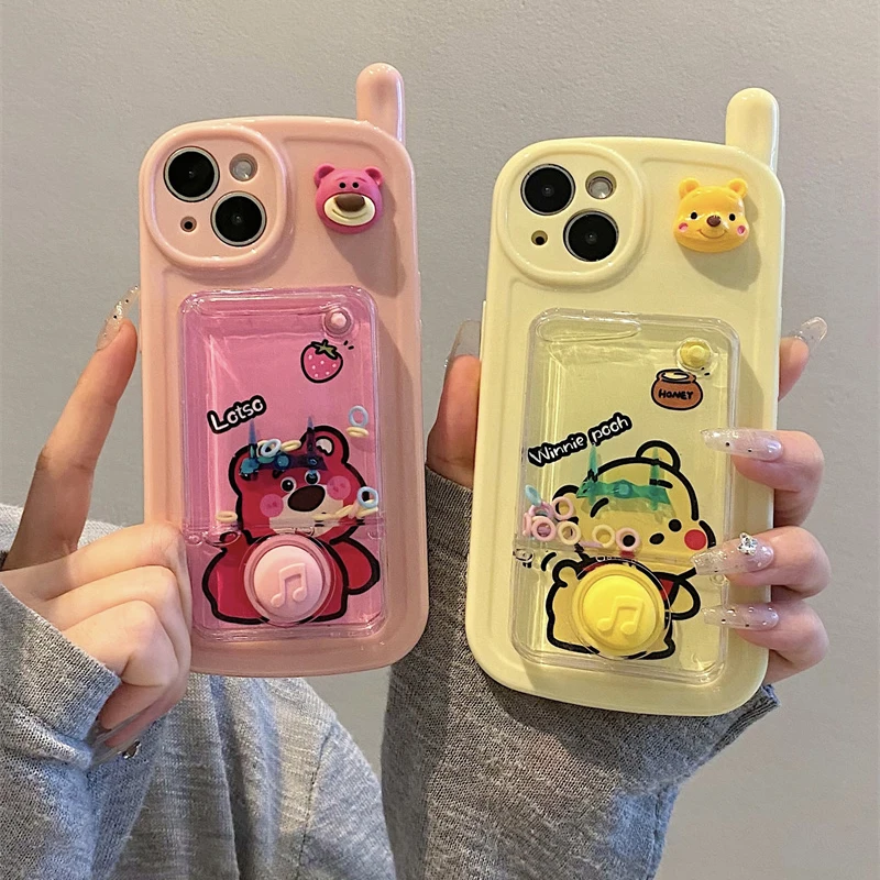 Disney Winnie Pooh Losto Luxtury Phone Case For Apple iPhone 15 14 Pro Max 13 12 11 Pro XS Max X XR 7 8 Soft Silicone Back Cover