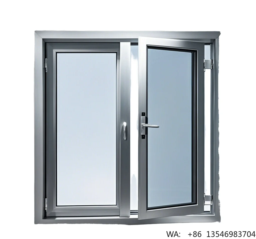 

Modern Fashional Aluminum Frame Double Sliding Glass Windows for Courtyard