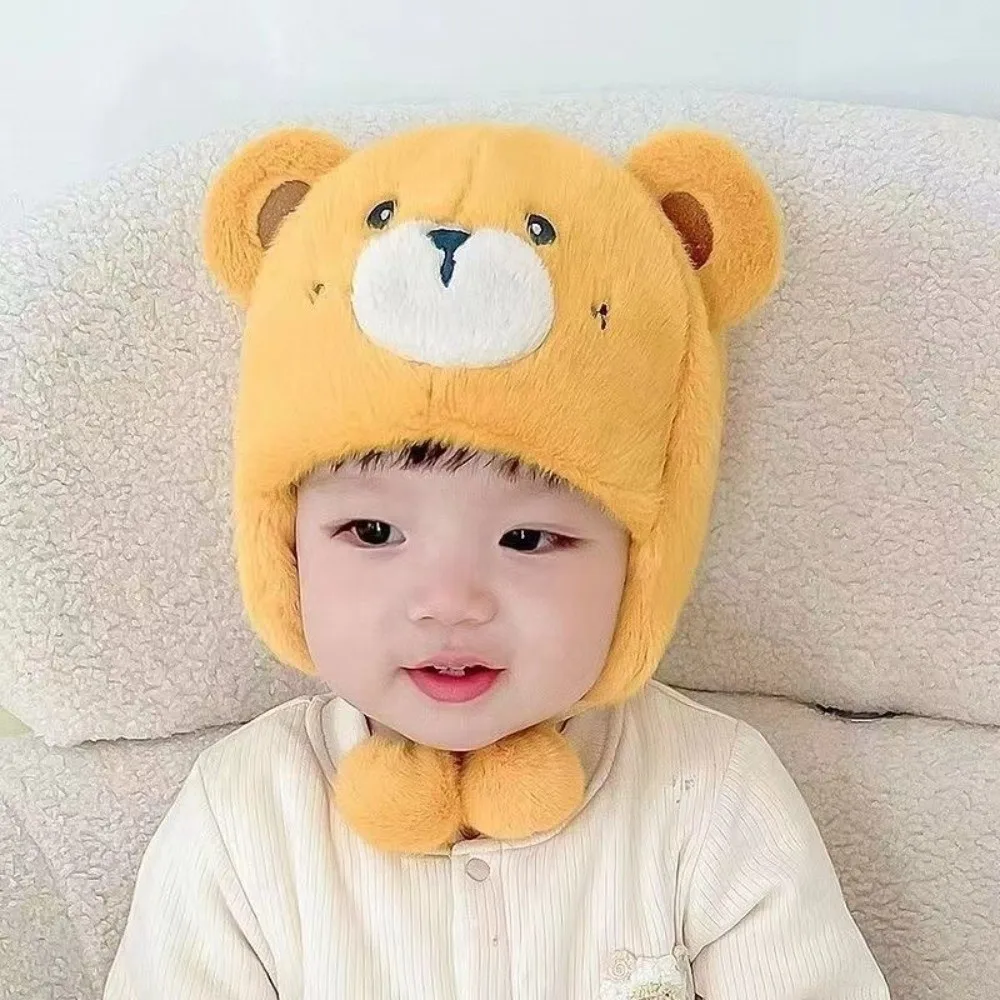

New Cute Cartoon Warm Hat Cold Proof Windproof Ear Protection Hat Thickened Pullover Cap Winter