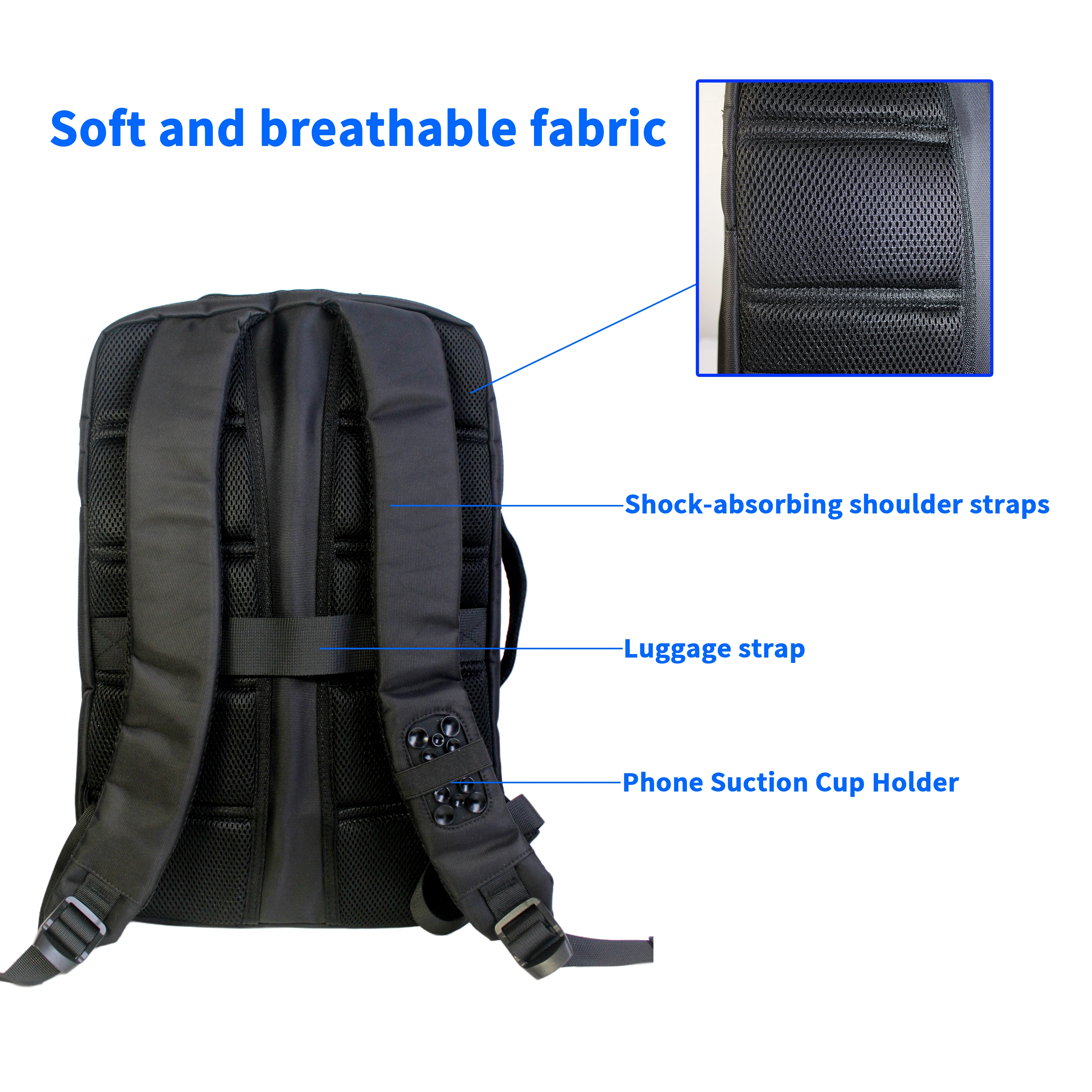 Flexible solar cell backpack 4