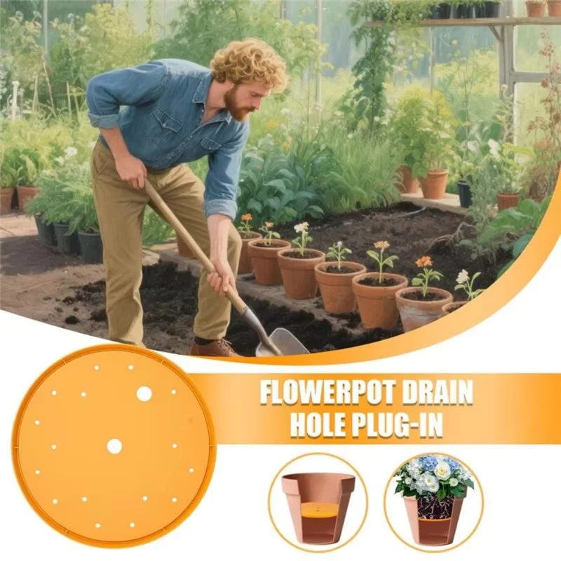 A95I-Use Less Potting Soil Round Planter Insert To Use Less Potting Soil Planter Accessories For Indoor & Outdoor Use