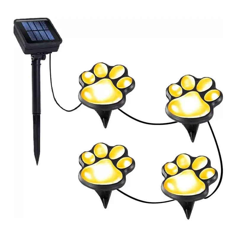 

Солнечные светодиодные светильники AB41 для улицы, водонепроницаемые, 4 шт., на креплении-когте, для подземного освещения сада