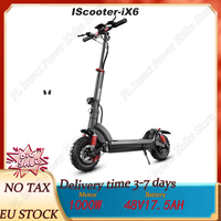 IScooter iX6 Foldable EScooters 1000W Motor 48V17.5Ah Battery E-Scooter 11-Inch Tires Double Shock Absorber Scooters Electric