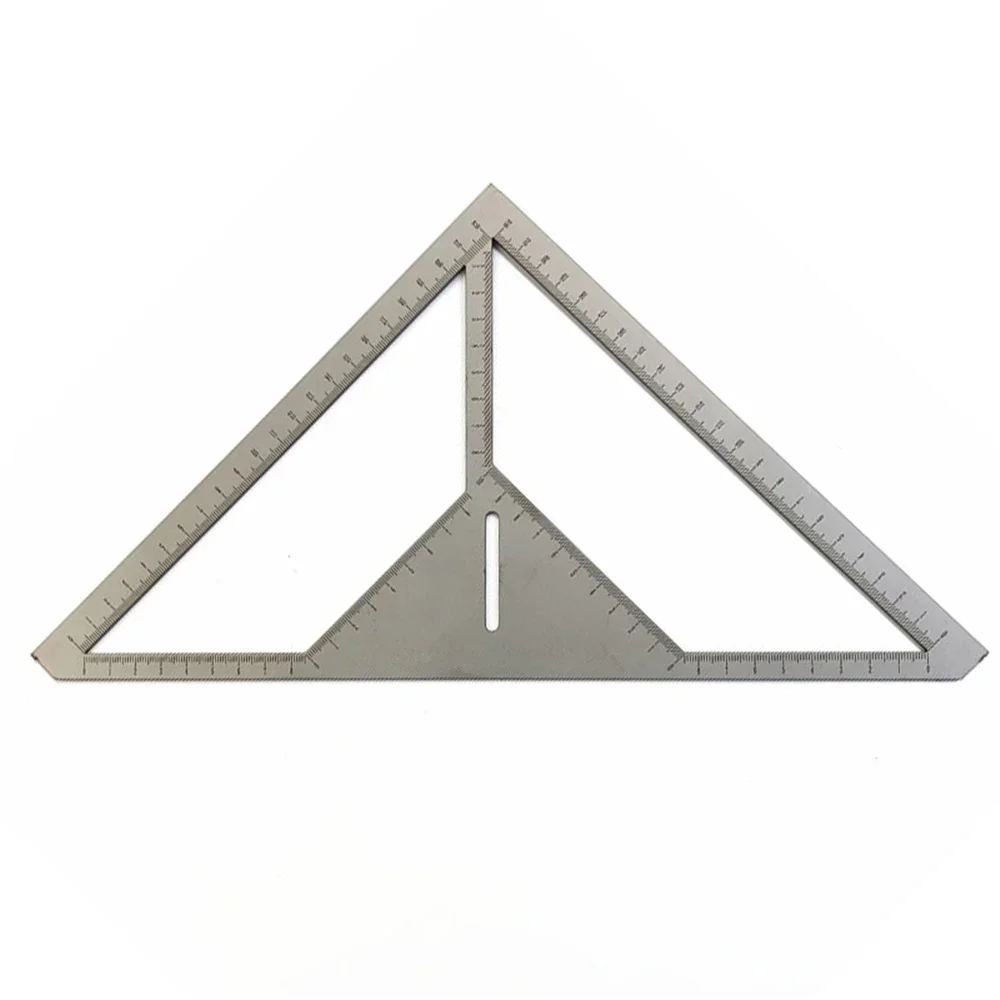Regla de drenaje de suelo de acero inoxidable, herramienta de artefacto para ladrillos, regla triangular con escala, regla de azulejo de cerámica de medición