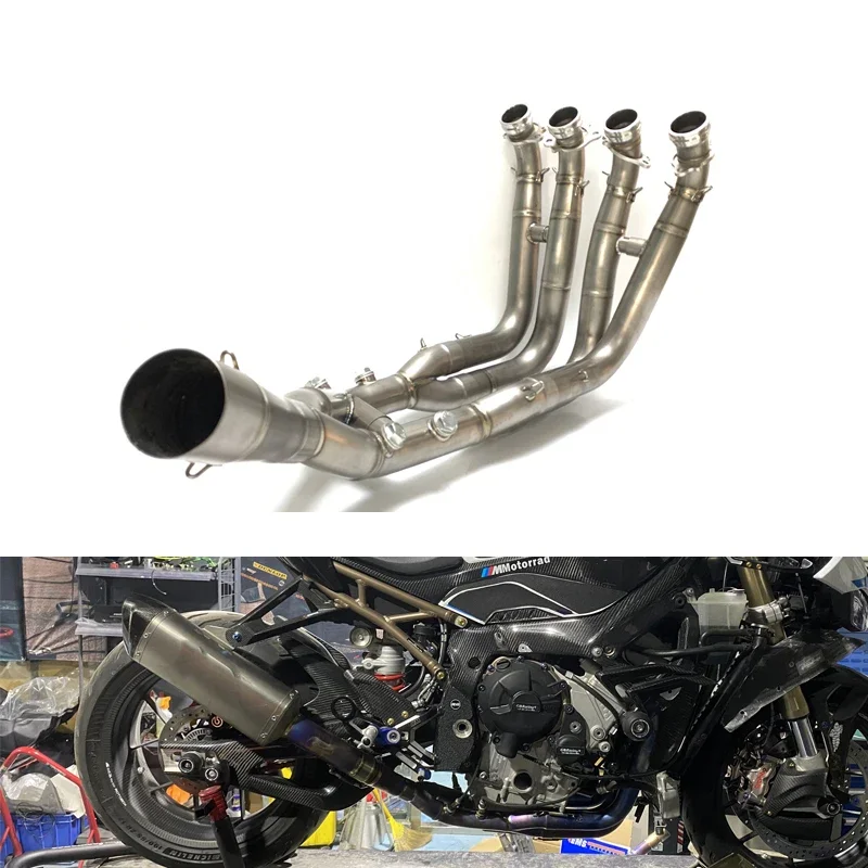 Motorcycle Exhaust Header Pipe for S1000RR 2019+/S1000R 2021+ Modified Titanium Alloy Exhaust Pipe 5