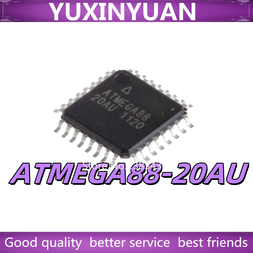 （5/PCSs） ATMEGA88-20AU ATMEGA48V-10AU ATMEGA88V-10AU ATMEGA48PV-10AU ATMEGA88PV-10AU QFP32 Microcontroller In Stock