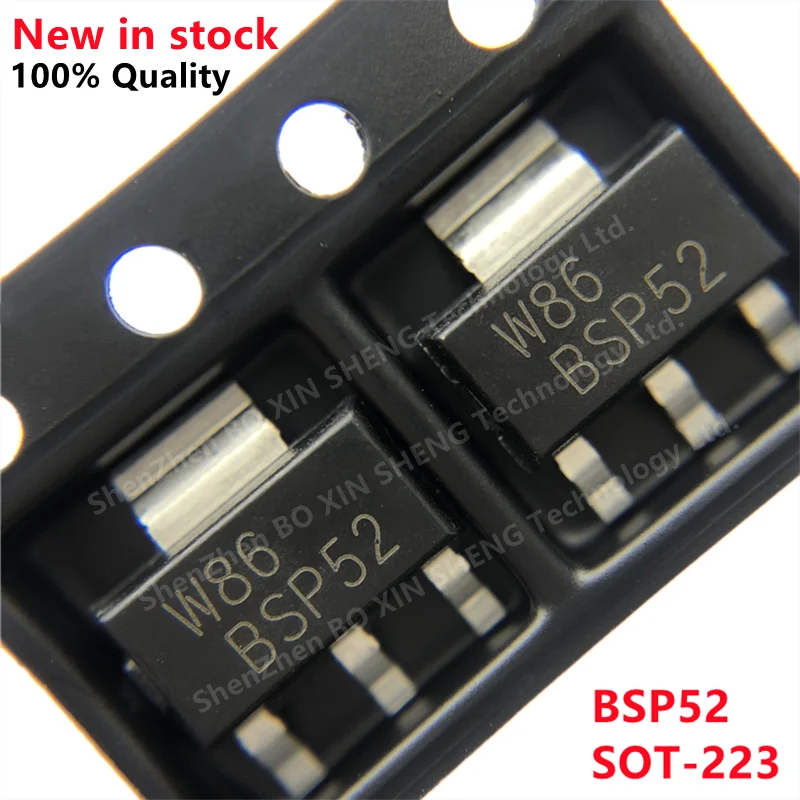 20PCS BSP52 NPN BSP62 PNP SOT-223 SMD Darlington transistor