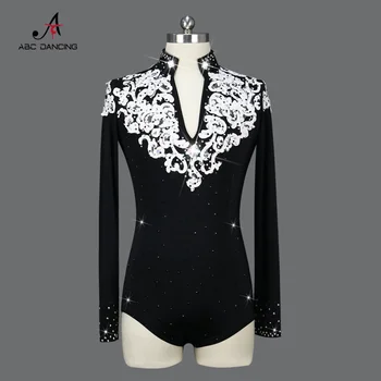 2025 Siyah Adam Latin Giyim Performans Dans Partisi Kostüm Çocuk Spor Giyim Balo Salonu Uygulama Yarışması Özelleştirilmiş Giymek