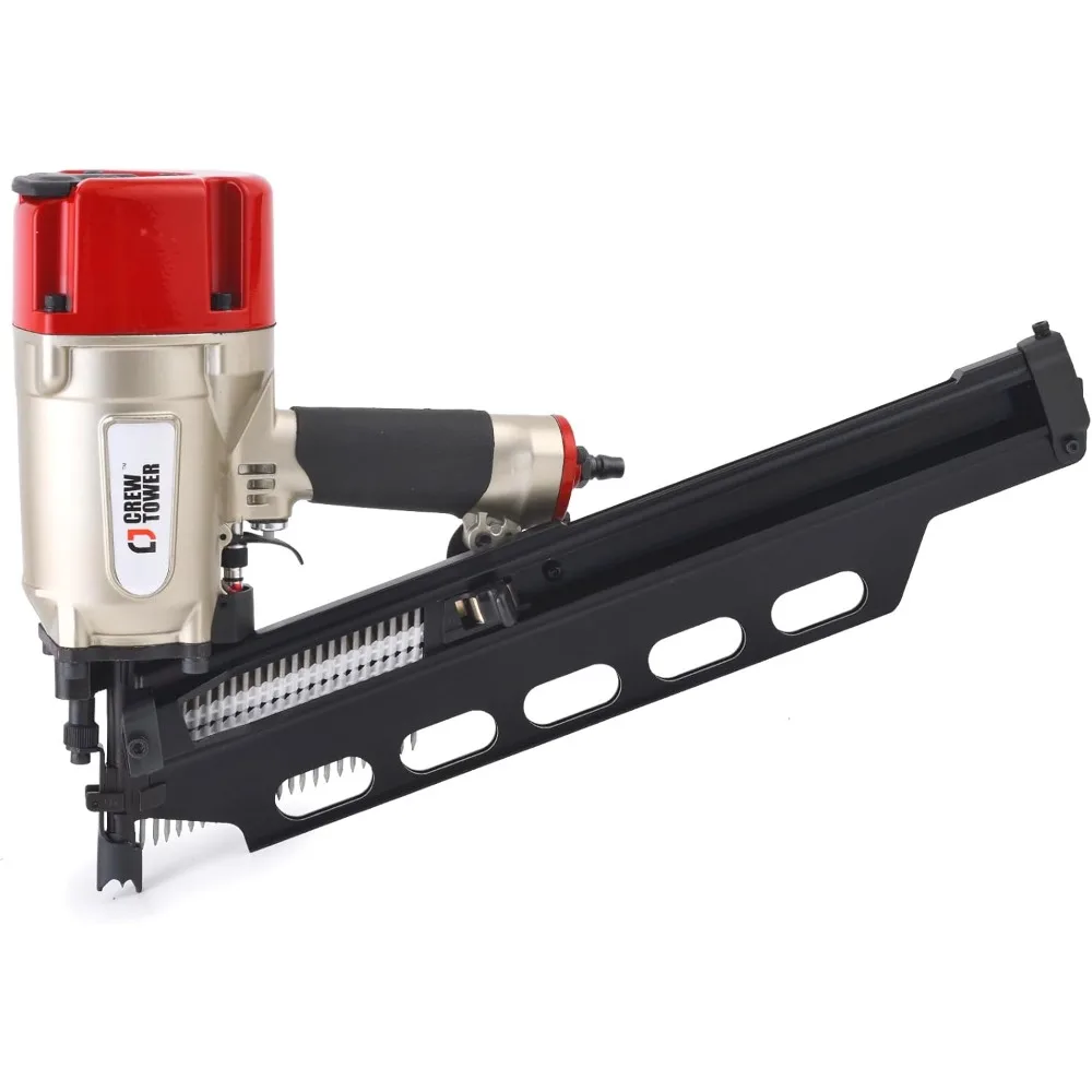 

Framing Nail Gun SRN9021, 21 Degree 2 Inch - 3-1/4 Inch Framing Nailer, Tool-Free Depth Adjustment, Heavy-Duty Pneumatic Nail Gu