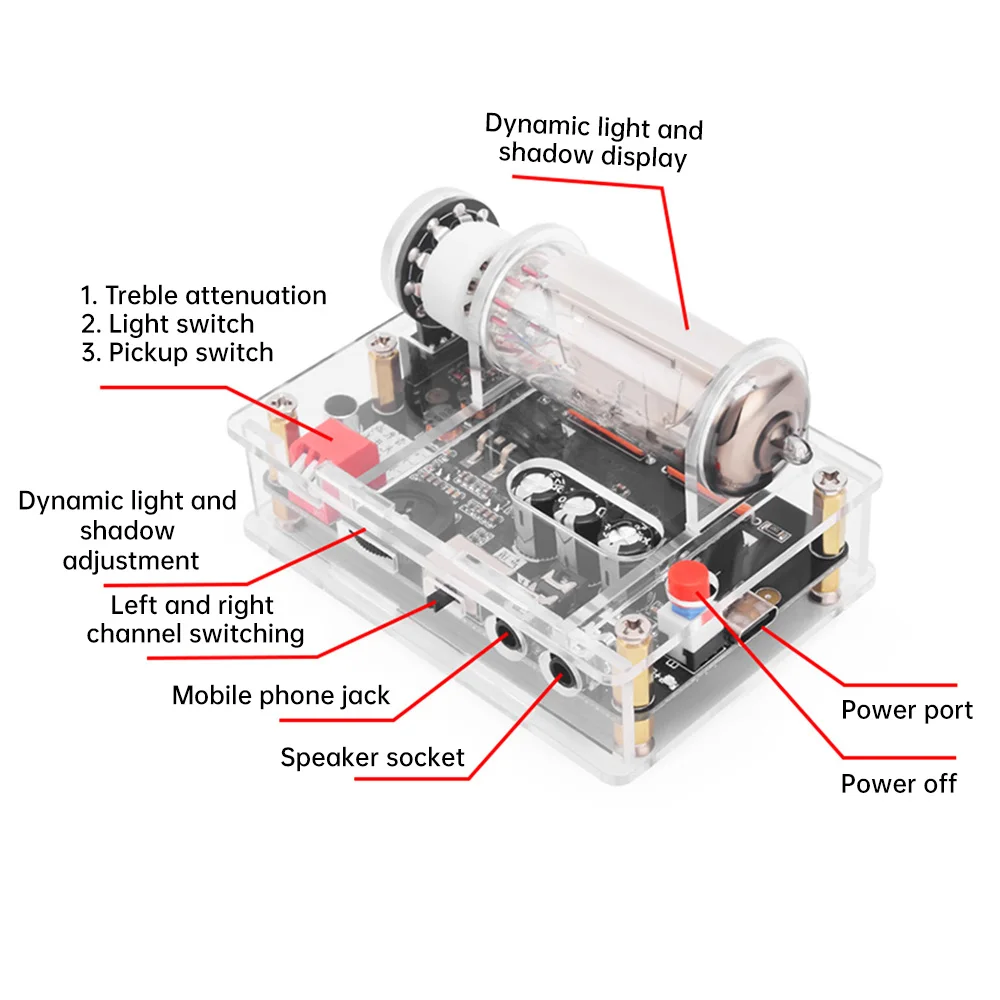 DC5V 6 E2 Röhren treiber platine VU-Meter Audio pegel anzeige platinen modul Audio treiber modul