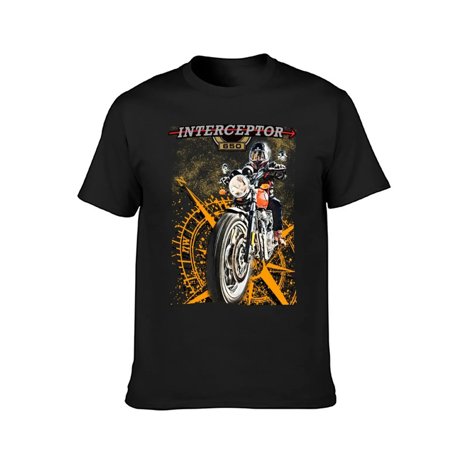 Interceptor 650 Windrose Royal T-Shirt summer top sweat Short sleeve tee kawaii clothes funny t shirts for men