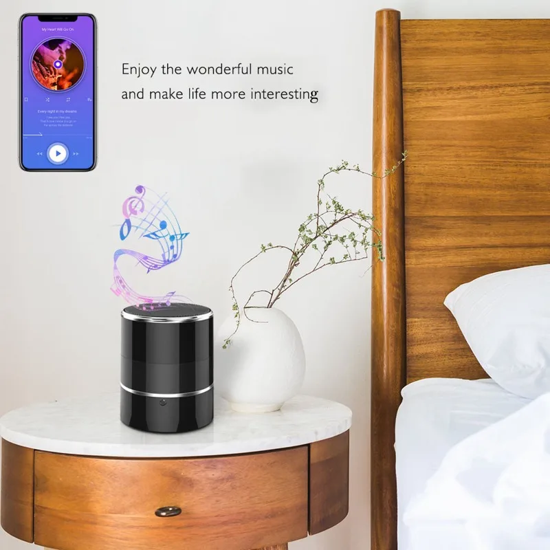 Mini Cameras Bluetooth Speaker Wireless Hidden WiFi Cameras Surveillance 240° Viewing Angle Full Hd 1080P Home Security Monitor