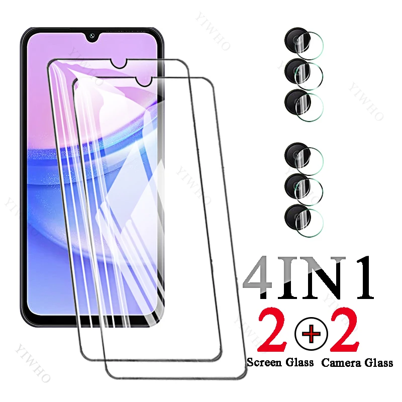 4in1 Protection Glass for Samsung Galaxy A15 A 15 SM-A155F 6.5