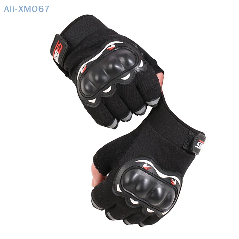 Motorcycle Gloves Breathable Unclosed Finger Racing Gloves for Outdoor Sports Crossbike Riding men's motorcycle gloves 1 Pair image 5