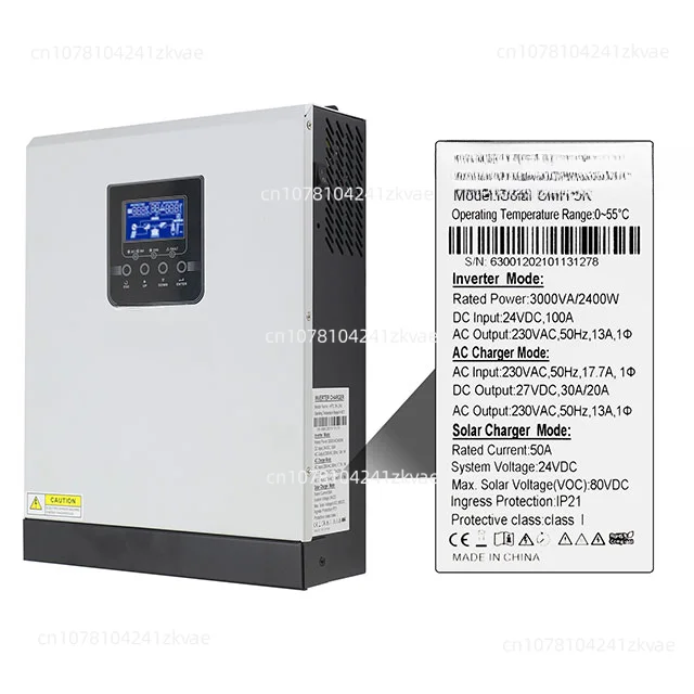 High Quality Low Frequency Hybrid Inverter 3KVA 3KW 24V solar system With MPPT Controller