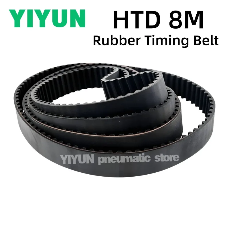 1PC HTD 8M Rubber Timing Belt Width 10mm 15mm x Length 8M 256 288 320 328 336 360 400 448 480 496 520 536 560 600 640 648 656mm