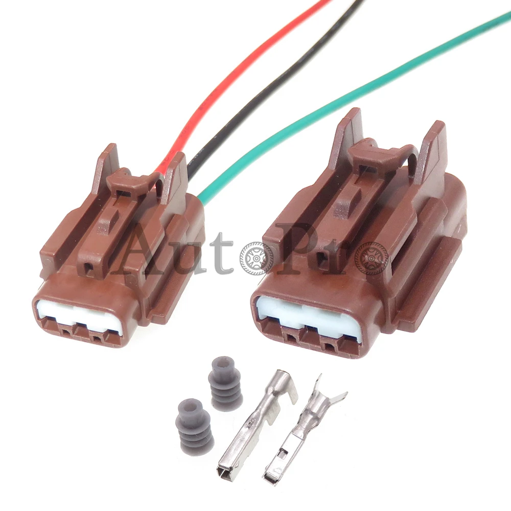 1 Set 3 Hole 7282-7771-80 AutoWaterproof Socket for Nissan 7183-7771-80 Car Horn Buzzer Starter Wire Harness Connector