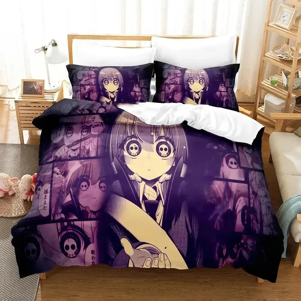 Anime Dark Gathering Bedding Set Duvet Cover Bed Set Quilt Cover Pillowcase Comforter king Queen Size Boys Adult Bedding Set