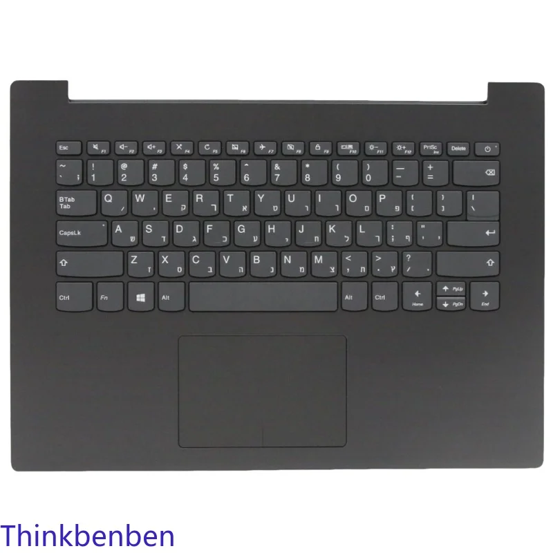 

HB Hebrew Israel Iron Gray Keyboard Upper Case Palmrest Shell Cover For Lenovo Ideapad 320 14 14ISK 14IKB 14IAP 14AST 5CB0N82295