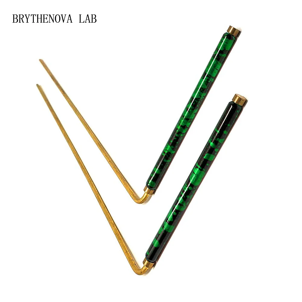 2Pcs 99.9% Pure Copper Dowsing Rod Water Divining Witching Energy Divining Healing Rods Metal Detector Rod Copper Probe