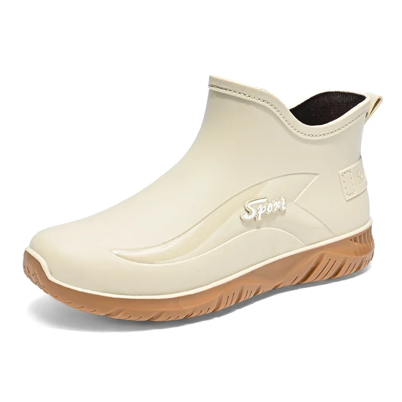 

Модные мужские ботинки до щиколотки, дождевые ботинки, водонепроницаемые ботинки для кухни, мужская обувь, повседневная рабочая обувь, мужская обувь для активного отдыха.